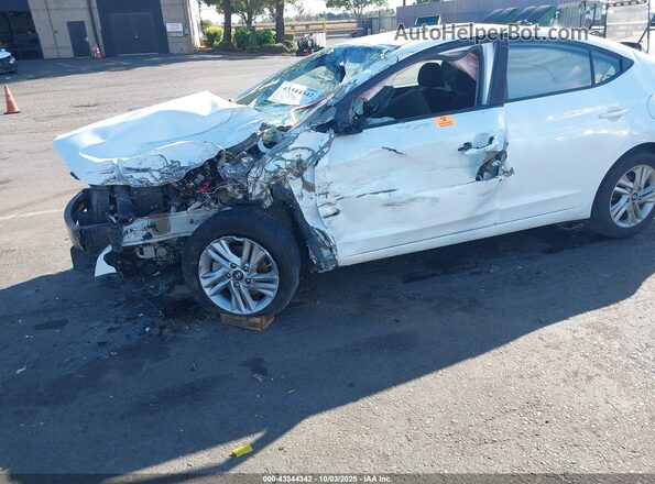 5NPD84LF3LH564623 2020 HYUNDAI ELANTRA White Widok zestawu wskaźników