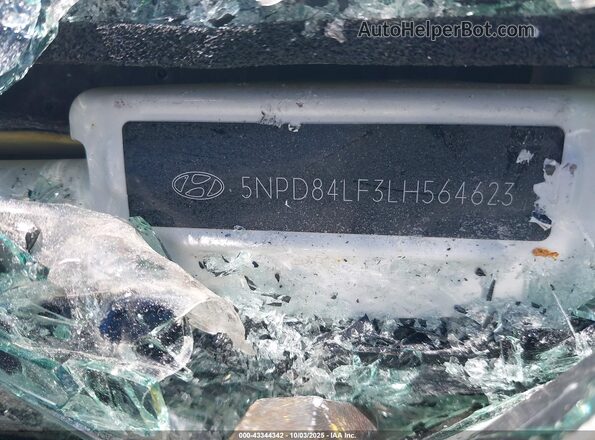 5NPD84LF3LH564623 2020 HYUNDAI ELANTRA White Widok komory silnika