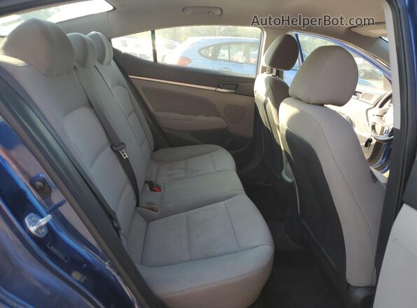 5NPD84LF3LH567215 2020 HYUNDAI ELANTRA Blue Rear seats view