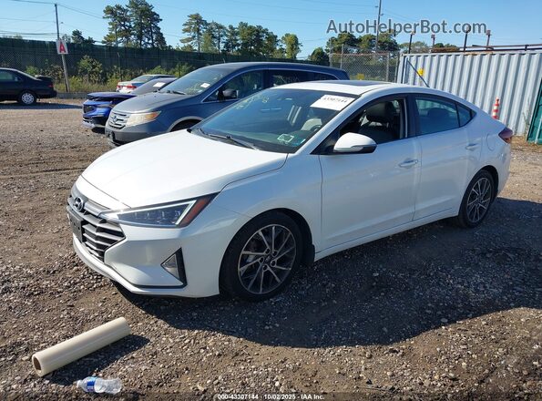 5NPD84LF3LH630135 2020 HYUNDAI ELANTRA White Առջևի ձախ երեք քառորդ տեսարան