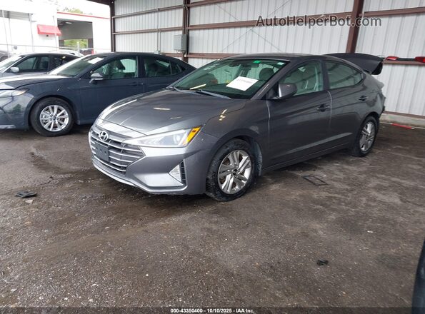 5NPD84LF4KH484407 2019 HYUNDAI ELANTRA Серый Передняя левая четверть
