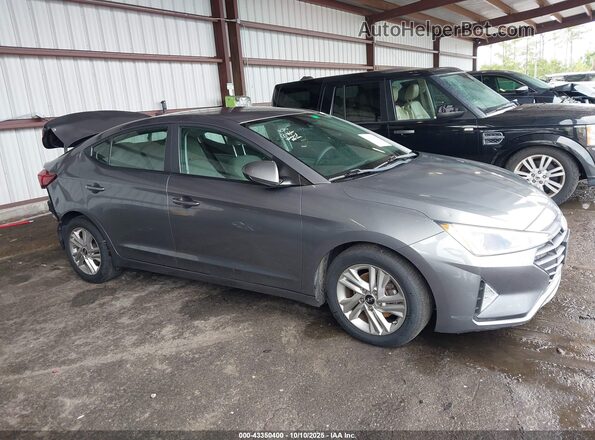 5NPD84LF4KH484407 2019 HYUNDAI ELANTRA Серый Вид задней части салона
