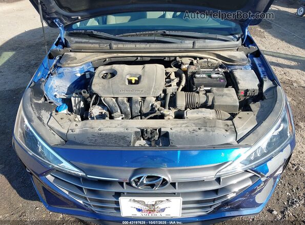 5NPD84LF4LH556921 2020 HYUNDAI ELANTRA Blue Հետևի տեսք
