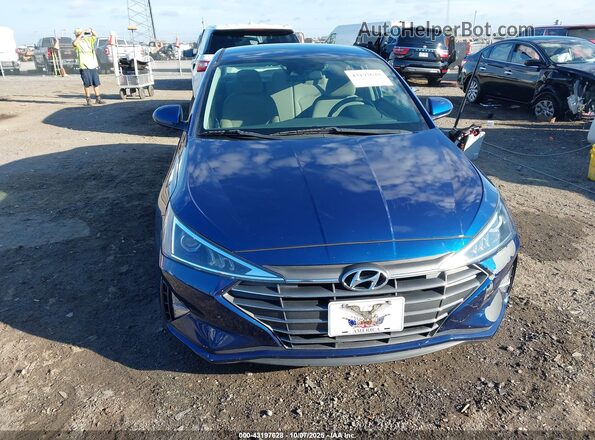 5NPD84LF4LH556921 2020 HYUNDAI ELANTRA Blue Սարքավորումների վահանակի տեսք