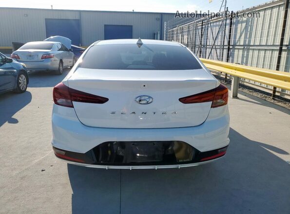 5NPD84LF4LH603980 2020 HYUNDAI ELANTRA White Вид ззаду
