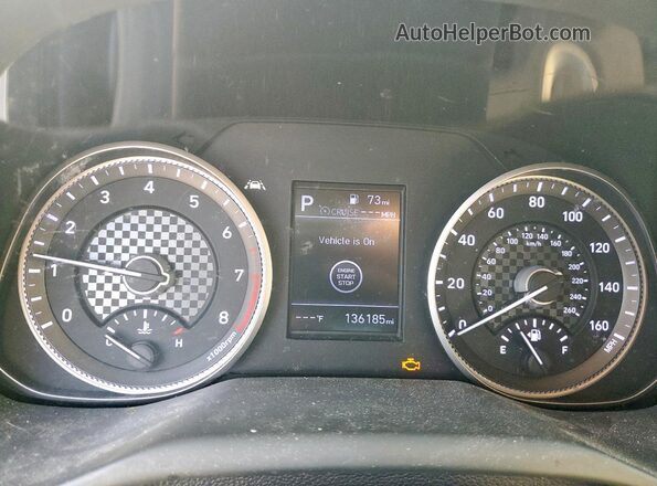 5NPD84LF4LH603980 2020 HYUNDAI ELANTRA White Вид щитка приладів