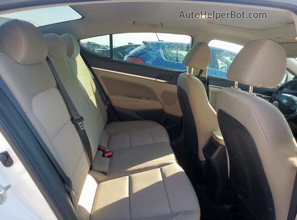 5NPD84LF4LH603980 2020 HYUNDAI ELANTRA White Вид задніх сидінь