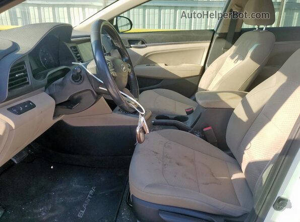 5NPD84LF4LH603980 2020 HYUNDAI ELANTRA White Вид салону спереду