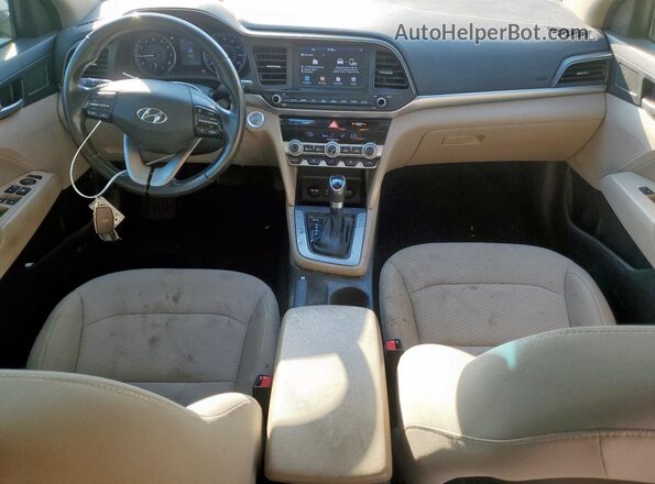 5NPD84LF4LH603980 2020 HYUNDAI ELANTRA White Вид панелі приладів