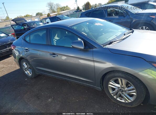 5NPD84LF5KH408288 2019 HYUNDAI ELANTRA Gray Widok wnętrza z tyłu