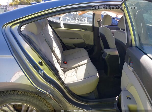 5NPD84LF5KH408288 2019 HYUNDAI ELANTRA Gray Widok naklejki z numerem VIN