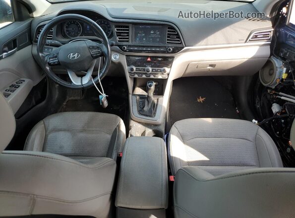 5NPD84LF5LH548598 2020 HYUNDAI ELANTRA Синий Вид панели приборов