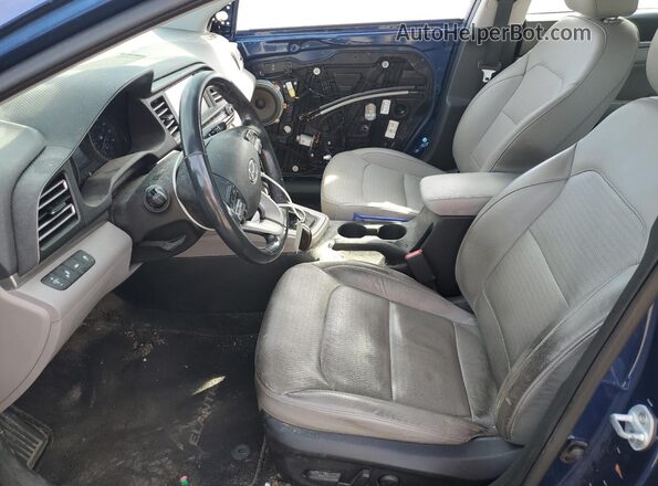 5NPD84LF5LH548598 2020 HYUNDAI ELANTRA Синий Вид салона спереди