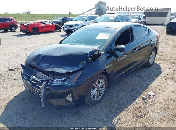 5NPD84LF5LH553090 2020 HYUNDAI ELANTRA Black Առջևի ձախ երեք քառորդ տեսարան