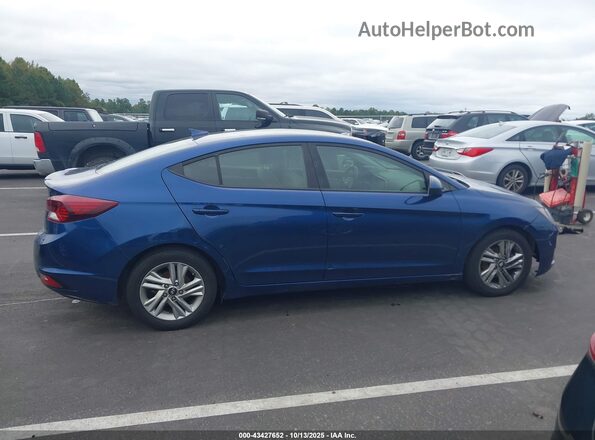 5NPD84LF5LH579043 2020 HYUNDAI ELANTRA Blue Rear interior view