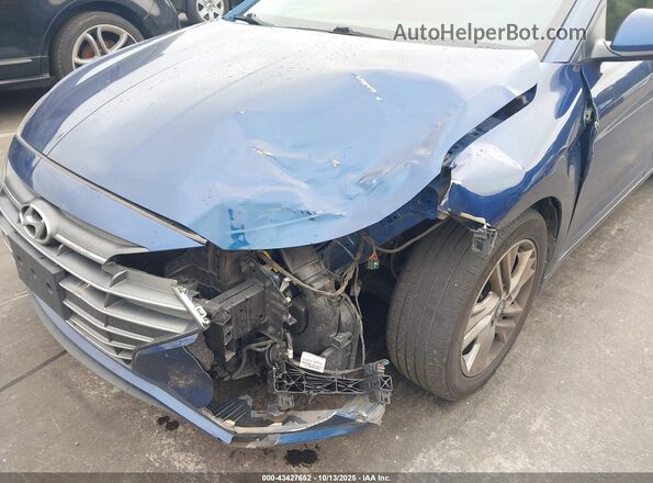 5NPD84LF5LH579043 2020 HYUNDAI ELANTRA Blue Front view