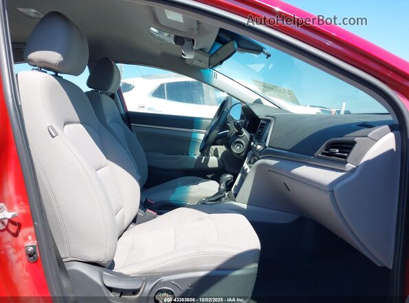 5NPD84LF5LH582069 2020 HYUNDAI ELANTRA Red Widok wnętrza z przodu