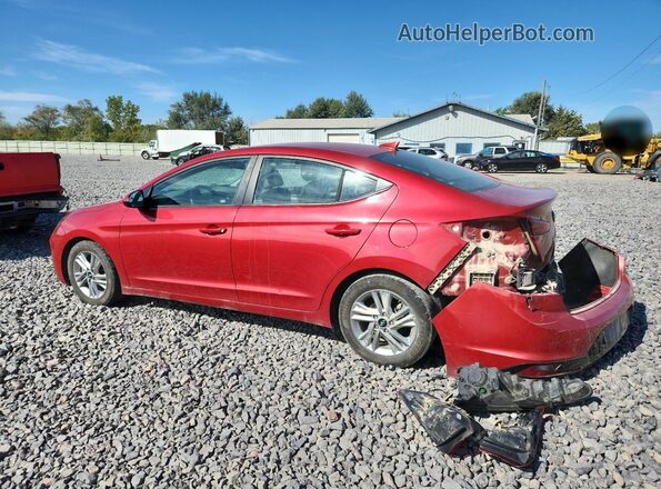 5NPD84LF7LH531432 2020 HYUNDAI ELANTRA Red Հետևի ձախ