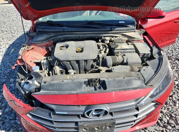 5NPD84LF7LH531432 2020 HYUNDAI ELANTRA Red Սալոնի հետևի տեսք