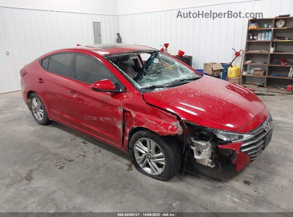 5NPD84LF7LH604489 2020 HYUNDAI ELANTRA Красный Вид спереди