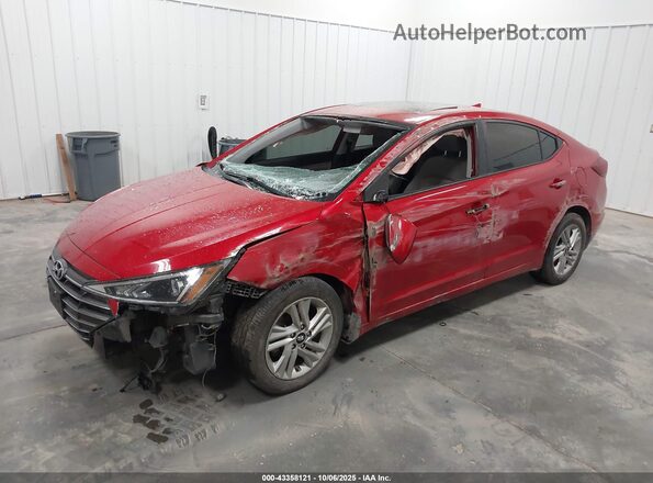 5NPD84LF7LH604489 2020 HYUNDAI ELANTRA Красный Передняя левая четверть