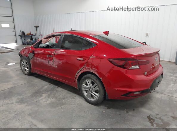 5NPD84LF7LH604489 2020 HYUNDAI ELANTRA Красный Задняя левая четверть