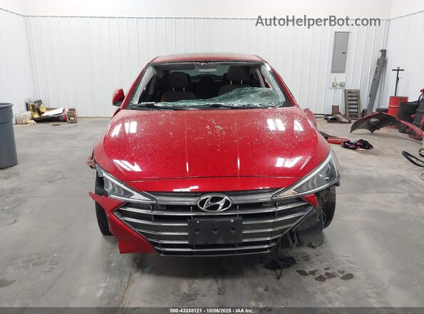 5NPD84LF7LH604489 2020 HYUNDAI ELANTRA Красный Вид задней части салона