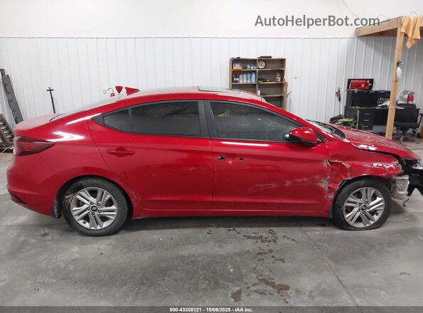 5NPD84LF7LH604489 2020 HYUNDAI ELANTRA Красный Панорамный вид салона 360°