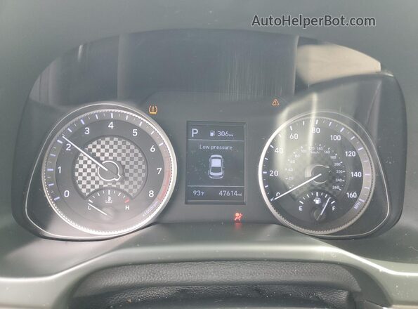 5NPD84LF7LH610132 2020 HYUNDAI ELANTRA White Instrument cluster view