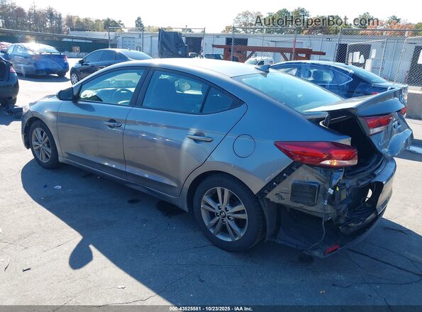 5NPD84LF8JH358355 2018 HYUNDAI ELANTRA Gray Trasero izquierdo