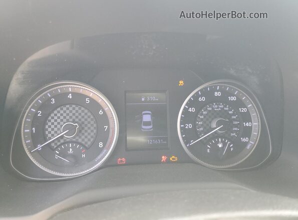 5NPD84LF8LH541001 2020 HYUNDAI ELANTRA Красный Вид щитка приборов