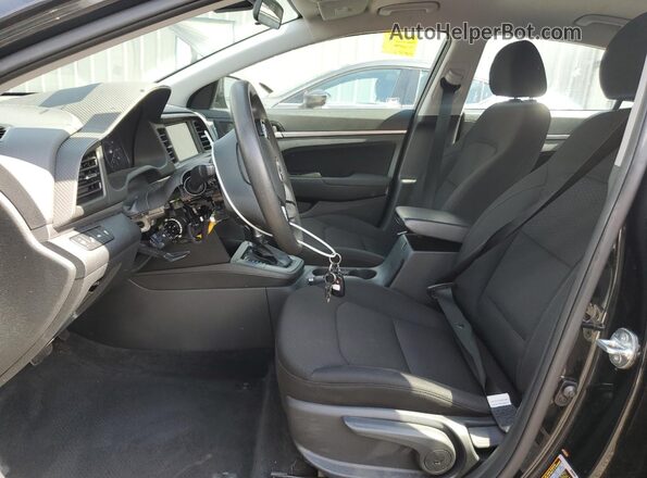 5NPD84LF8LH548398 2020 HYUNDAI ELANTRA Black Widok wnętrza z przodu