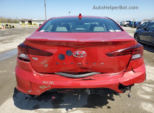 5NPD84LF8LH573351 2020 HYUNDAI ELANTRA Красный Вид сзади
