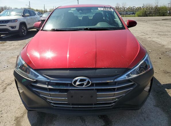 5NPD84LF8LH573351 2020 HYUNDAI ELANTRA Красный Вид спереди