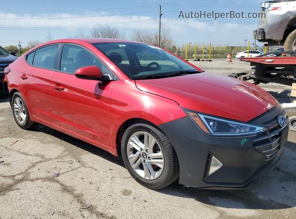 5NPD84LF8LH573351 2020 HYUNDAI ELANTRA Красный Передняя правая четверть