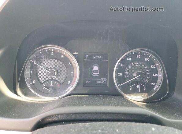 5NPD84LF8LH573351 2020 HYUNDAI ELANTRA Красный Вид щитка приборов