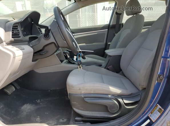 5NPD84LF8LH575231 2020 HYUNDAI ELANTRA Blue Widok wnętrza z przodu