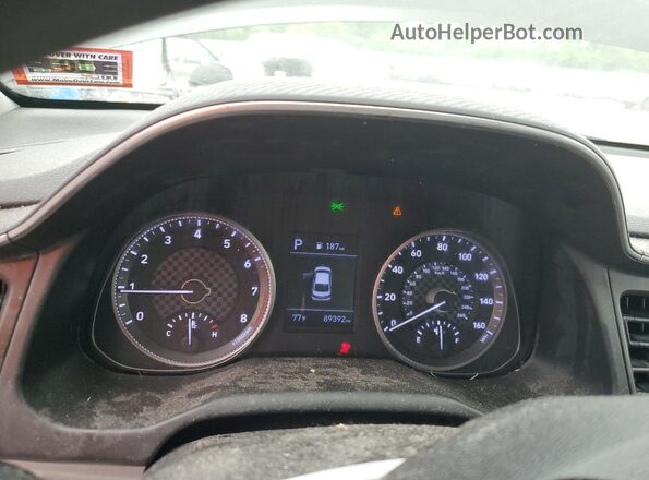 5NPD84LF9LH531139 2020 HYUNDAI ELANTRA Black Вид щитка приладів