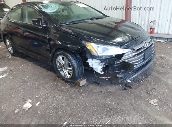 5NPD84LFXLH520585 2020 HYUNDAI ELANTRA Black Вид спереду