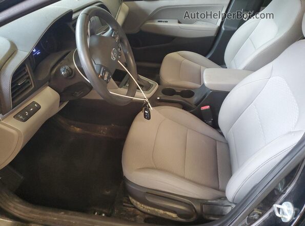 5NPD84LFXLH526807 2020 HYUNDAI ELANTRA Black Front interior view