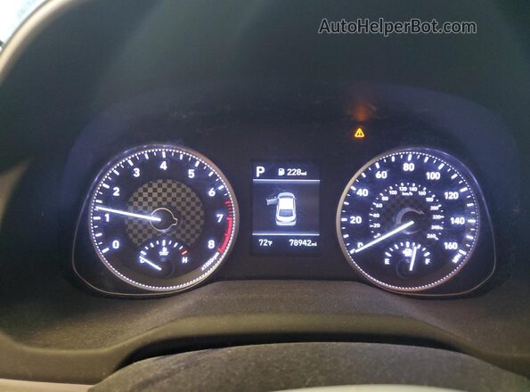 5NPD84LFXLH526807 2020 HYUNDAI ELANTRA Black Instrument cluster view
