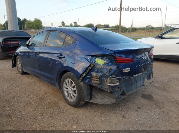 5NPD94LA8LH601960 2020 HYUNDAI ELANTRA Синий Задняя левая четверть