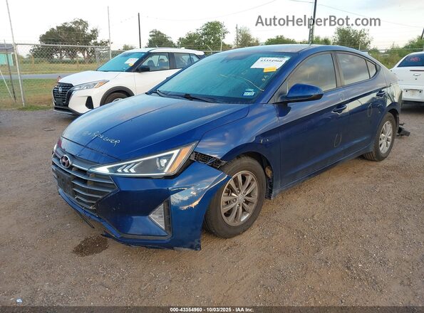5NPD94LA8LH601960 2020 HYUNDAI ELANTRA Синий Передняя левая четверть