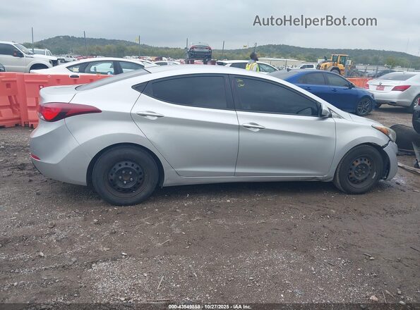 5NPDH4AE2GH725785 2016 HYUNDAI ELANTRA Silver Սալոնի 360 աստիճան տեսք