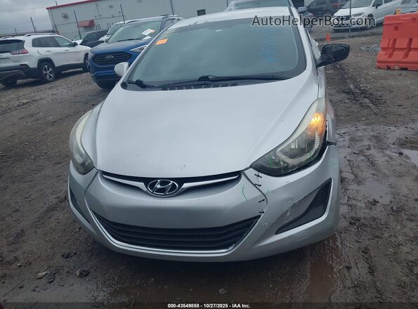 5NPDH4AE2GH725785 2016 HYUNDAI ELANTRA Silver Սալոնի հետևի տեսք