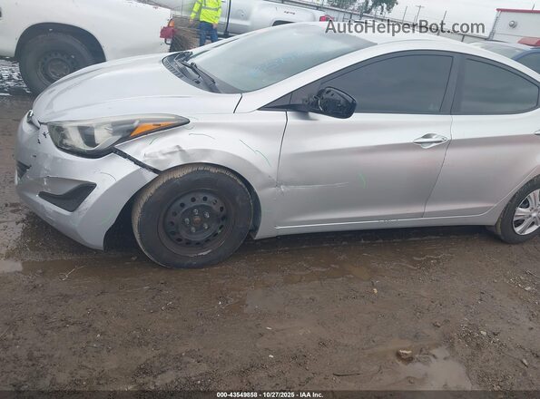 5NPDH4AE2GH725785 2016 HYUNDAI ELANTRA Silver Սարքավորումների վահանակի տեսք