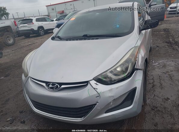 5NPDH4AE2GH725785 2016 HYUNDAI ELANTRA Silver 