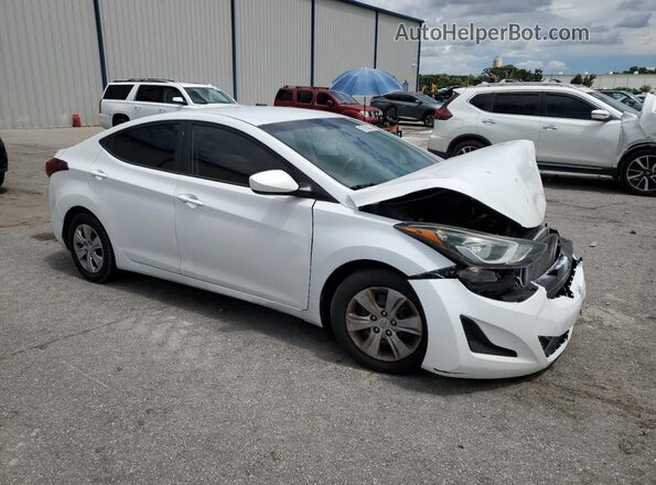 5NPDH4AE9GH779214 2016 HYUNDAI ELANTRA White Przód prawy