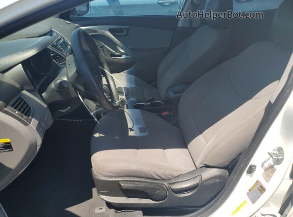 5NPDH4AE9GH779214 2016 HYUNDAI ELANTRA White Widok wnętrza z przodu
