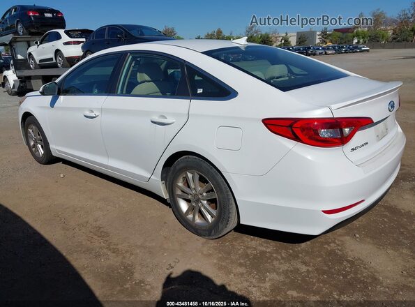 5NPE24AF8HH592966 2017 HYUNDAI SONATA White Trasero izquierdo